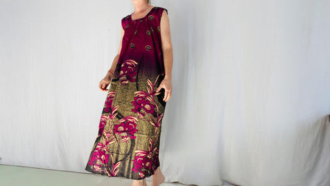 Indian Cotton Printed Dress. XS-M