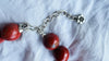 Skully Red Jasper Necklace. Handmade Designer Stone Jewelry. Medicine Necklace.