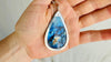 Labradorite Pendant Necklace on a Handmade Sterling Silver Chain. 2392