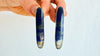 Long Lapis Lazuli Earrings. Sterling Silver. 138
