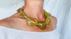 Citrine Heart Necklace. Maximalist Designer Jewelry. Handcrafted with Sterling Silver.