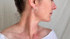 Quartz Crystal Flat Hoop Earrings. SCRATCH N DENT. Atelier Aadya. 4402