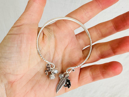 Silver Charm Bracelet. Karen Hill Tribe of Thailand. 2117