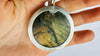 Labradorite Pendant Necklace. Heavy Sterling Silver Chain. 2716