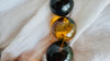 Huge Graduated Amber Round Bead Necklace. Dramatic and Gorgeous!
