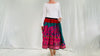 Vintage Banjara Skirt. Hand-Embroidered Drawstring Skirt. 4215