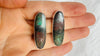 Sonora Sunrise Silver Post Earrings. Rare Chrysocolla Cuprite. Sterling One-of-a-Kind. 3007