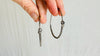 Vintage Kuchi Silver Hoop Earrings. Sterling Silver. Afghanistan. 0709