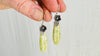 Serpentine Flower Earrings. Handmade Sterling Silver Jewelry. 2691