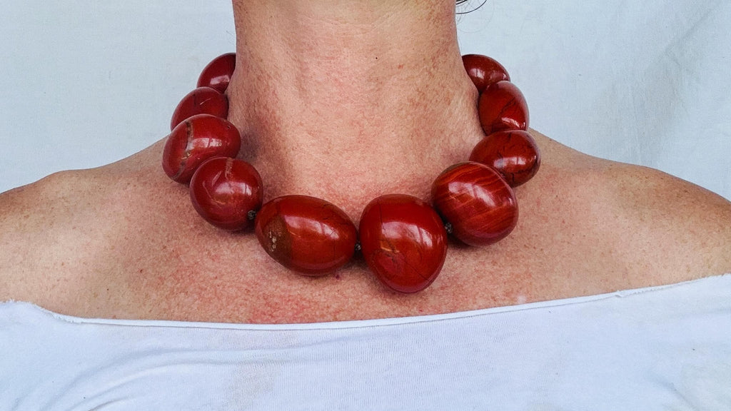 Red Jasper Necklace.