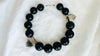 Rainbow Obsidian and Garden Quartz Necklace. Handmade Designer Beaded Necklace.