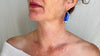 Lapis Lazuli & Sterling Silver Drop Earrings. 1186