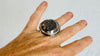 Pyrite Druzy Ring. Size 5.75. 0699