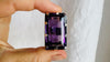 Oversized Faceted Amethyst Ring | Handmade Adjustable Sterling Silver | Unique Gemstone Jewelry. 3009