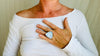 Rainbow Moonstone Cocktail Ring. Oversized Sterling Silver Designer Ring. Botanicals. Size 9. 4621