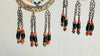 Vintage Uzbek Bukhara Silver Earrings. 1153. Rare!