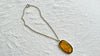 Large Amber Pendant on a Sterling Silver Chain. 4453