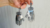 Oaxaca Silver Earrings. La Mano. Hand. Mexico. Frida Kahlo. 4184