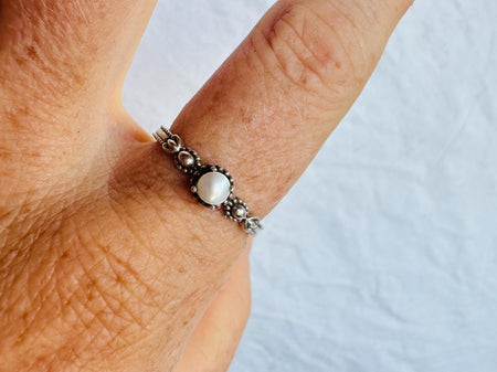 Pearl Rings. Size 8.5. AP-432