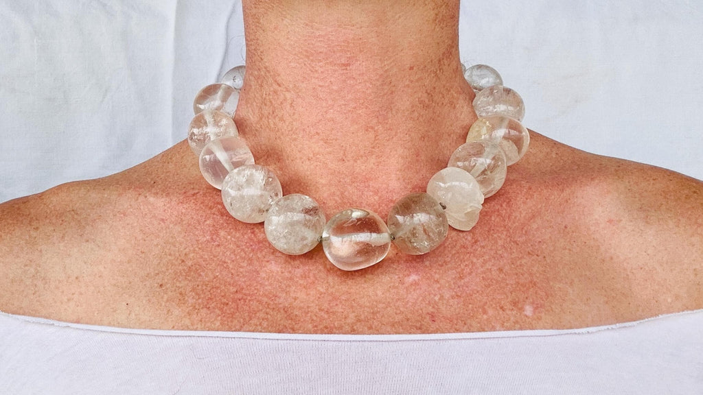 Skully Quartz & Silver Necklace. Atelier Aadya
