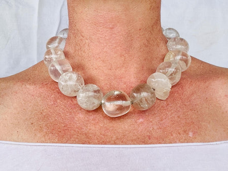 Skully Quartz & Silver Necklace. Atelier Aadya
