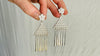 Silver Hmong Dangle Earrings with Bells. Sterling Silver Handmade in Thailand. 0113