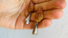 Picasso Jasper Earrings. Monte Alban Bells Sterling Silver. 0409