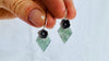 Guatemalan Jade Earrings. Sterling Silver. 4408