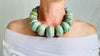 Mayan Guatemalita Jade Graduated Choker Necklace. Guatemalan Stone Jewelry. Handmade Necklace. 2247