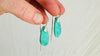 Turquoise & Silver Earrings. Handmade Sterling Silver Jewelry. Natural Sleeping Beauty Stone. 2700
