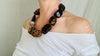 Dramatic Amber Necklace. Antique Sterling Silver Beads. Maximalist Designer Jewelry. 2390