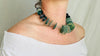 Ancient Roman Glass Necklace with Sterling Silver. Handmade Designer Jewelry.