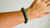 Guatemalita Jade Beaded Bracelet with a Sterling Silver Beads. 4202