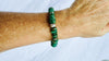Guatemalita Jade Beaded Bracelet with a Sterling Silver Beads. 4422