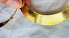 Karen Hill Tribe Earrings. Oversized Hoops. 24kt Gold Plated. Vermeil. 0682 SCRATCH N DENT