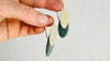 Guatemalan Jade Earrings. 24 kt Gold Plated Sterling Silver. 2511