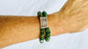 Duo of Guatemalita Bracelets. Beaded with Sterling Silver.