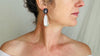 Garnet & Silver Earrings. Hand Crafted Sterling Silver Jewelry. Atelier Aadya. Gift for Her. 2122