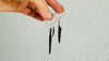 Obsidian Earrings. Sterling Silver. 2345