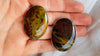 Asymm Jasper Earrings. Handmade Sterling Silver Jewelry. 3014