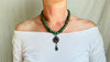 Guatemalita and Berber Silver Necklace. Jadeite. 2072