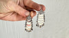 Vintage Guatemalan Earrings. Sterling Silver. Mayan. 0983