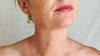 Amber Drop Earrings. Sterling Silver. 1295