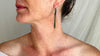 Jade & Sterling Silver Earrings. 1368
