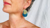 Chrysocolla and Sterling Silver Earrings. 2892