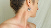 Vintage Oaxacan Media Luna Earrings. Sterling Silver. Mexico. Frida Kahlo. 4180