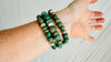 Trio of Guatemalita Bracelets. Beaded with Sterling Silver. Mayan Jewelry. Handmade Gift for Her. 2414