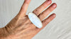 Moonstone Two Finger Ring. Adjustable. Gorgeous Flash. 0609.
