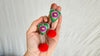 Alebrije Heart and Pompom Earrings. Sterling Silver. Atelier Aadya. 0617
