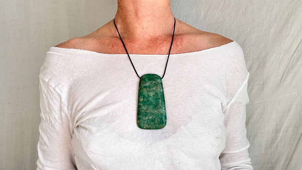 Mayan Green Jade Pendant. Hand-Carved Adze. Guatemala. 2275